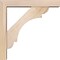 Ekena Millwork Olympic Block Smooth Bracket w/ Offset Brace, Douglas Fir, 3 1/2"W x 14"D x 14"H BKT0402X14X14OLY05SDF - alternate 3